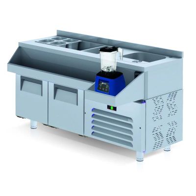 Iceinox CCY.140 Kokteyl Hazırlık Buzdolabı, 120x60x85 cm - 1