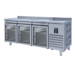 Iceinox CTS.440.CR.UG Counter Type Snack Refrigerator, 3 Glass Doors - Iceinox
