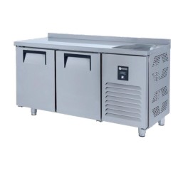 ثلاجة Iceinox CTS.515.S ثلاجة من النوع الذي يوضع على الطاولة مع مغسلة، 200 × 70 × 85 سم - Iceinox