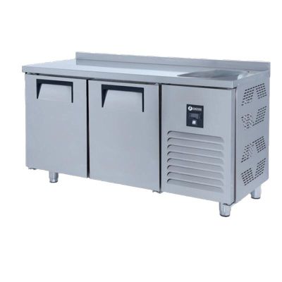 Iceinox CTS.560.CR.S Counter Type Refrigerator with Sink, 250x60x85 cm - 1