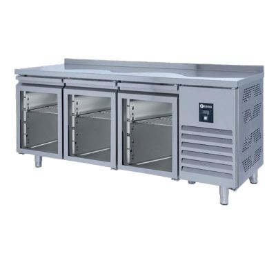 Iceinox CTS.440.UG Tezgah Tip Snack Buzdolabı, 3 Cam Kapılı - 1