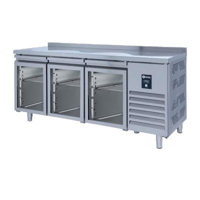Iceinox CTS.515.CR.UG Tezgah Tip GN Buzdolabı, 3 Cam Kapılı - 1