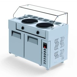 Iceinox FTS.330.CR Hazırlık Buzdolabı, 150x70x130 cm - Iceinox