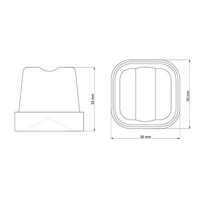 Iceinox ICE 50 Hazneli Gurme Buz Makinesi, 45 kg/gün Kapasiteli - Iceinox