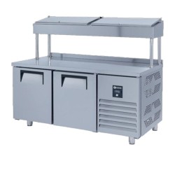 Iceinox PTS.H.330.CR Make Up High Refrigerator, 2 Doors - Iceinox