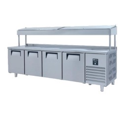 Iceinox PTS.H.560 ثلاجة مكياج عالية، 4 أبواب - Iceinox