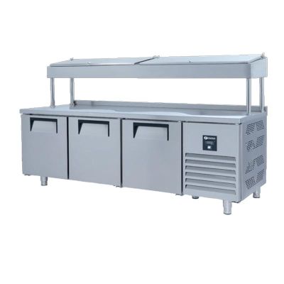 Iceinox PTS.H.515.CR Make Up Yüksek Buzdolabı, 3 Kapılı - 1