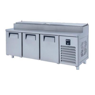 Iceinox PTS.L.515.CR Make Up Kısa Buzdolabı, 3 Kapılı - 1
