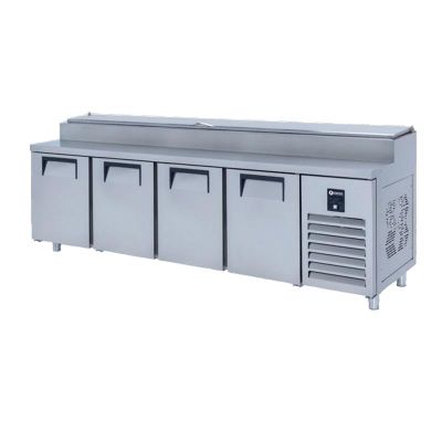 Iceinox PTS.L.650.CR Make Up Kısa Buzdolabı, 4 Kapılı - 1