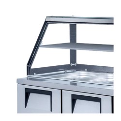 Iceinox STS.G.650.CR Glass Service Refrigerator, 4 Doors - 2