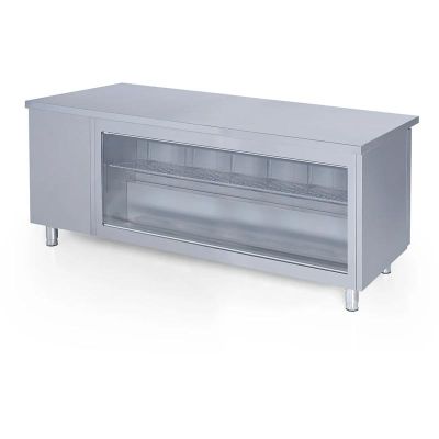 Iceinox STS.K.560.CR Tezgah Tip Camlı Buzdolabı, 250x60x85 cm - 1