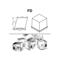 Icetech FD-150 Hazneli Kare Buz Makinesi, 145 kg/gün Kapasiteli - Thumbnail