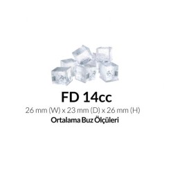 Icetech FD-150 Hopper Square Ice Machine, 145 kg/day Capacity - 2