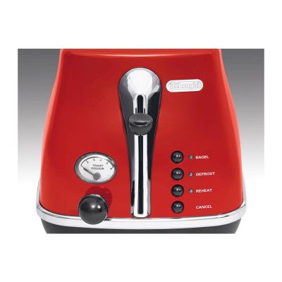 Delonghi CTO 2003.R Icona Ekmek Kızartma Makinesi, Kırmızı - 2