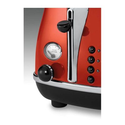 Delonghi CTO 2003.R Icona Ekmek Kızartma Makinesi, Kırmızı - 3