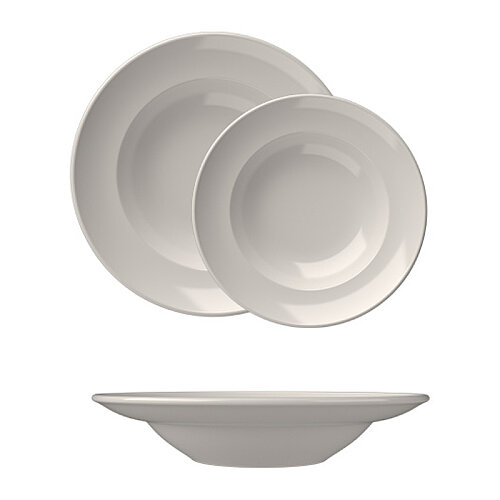 ID Fine Transparan Miro Porselen Çukur Tabak, 20 cm, 170 cc, Beyaz - 1