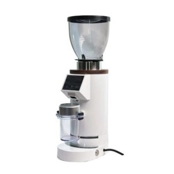 idose DF64E Single Dose and Electronic Dosing Coffee Grinder, White 