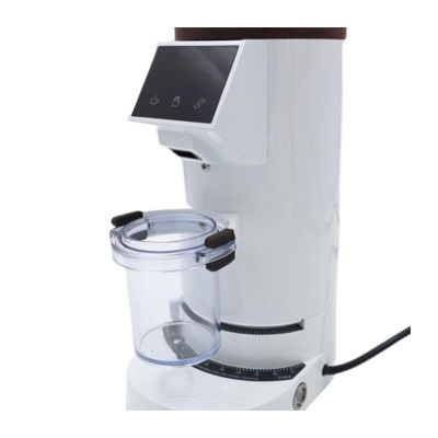 idose DF64E Single Dose and Electronic Dosing Coffee Grinder, White - idose