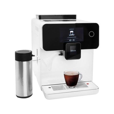 idose Soho Dual Boiler Çelik Öğütücülü Şebeke Bağlantılı Tam Otomatik Espresso Kahve Makinesi, Beyaz - 4