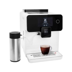 idose Soho Dual Boiler Fully Automatic Espresso Coffee Machine with Steel Grinder, White - 4