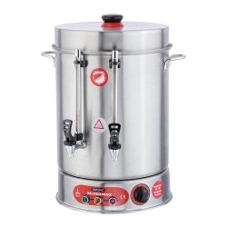 SilverInox 2036 İkazlı Çay Makinesi, Metal Musluklu, 400 Bardak Kapasiteli, 36 L - SilverInox