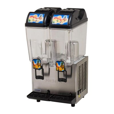 Hosk Limonata Şerbet Ayran Makinesi, İkili, Şerbet+Ayran, 2x20 L, Inox - 1