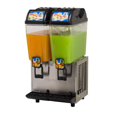 Hosk İkili Limonata Şerbet Makinesi, Şerbet+Şerbet, 2x20 L, Inox - 1