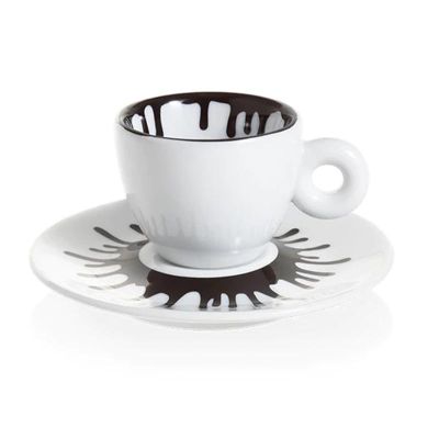 طقم أكواب كابوتشينو illy AI WEIWEI، 4 قطع - Illy