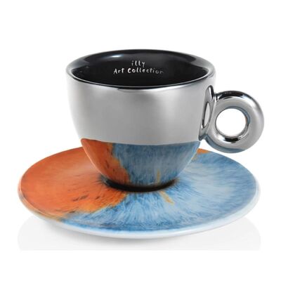 illy Art Collection 2018 Marc Quinn Cappuccino 2’li Fincan Takımı, 170 cc - 2