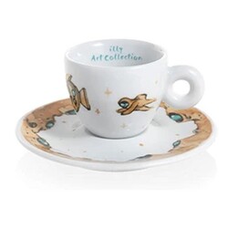 illy Art Collection 2018 Max Petrone Espresso 2-Piece Cup Set, 60 cc - 4