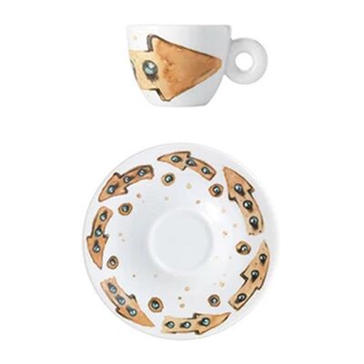 illy Art Collection 2018 Max Petrone Espresso 2’li Fincan Takımı, 60 cc - illy