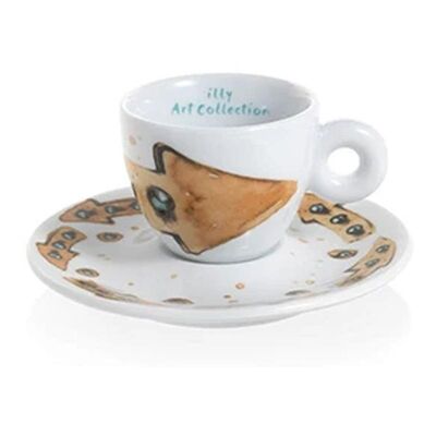 illy Art Collection 2018 Max Petrone Espresso 2’li Fincan Takımı, 60 cc - 2