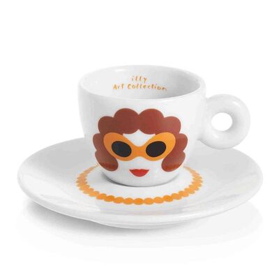 illy Art Collection 2019 Olimpia Zagnoli Cappuccino 2’li Fincan Takımı, 170 cc - 3