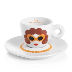 illy Art Collection 2019 Olimpia Zagnoli Espresso 2-Piece Cup Set, 60 cc - 3