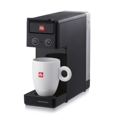 illy F. Francis Y.3 Capsule Coffee Machine, Black - illy