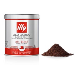 illy مسحوق قهوة مطحونة، محمصة متوسطة التحميص، 125 غرام - illy