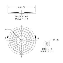 IMS CI200NT Nanotech Shower Screen Shower Screen, Lelit Cimbali Compatible - 3