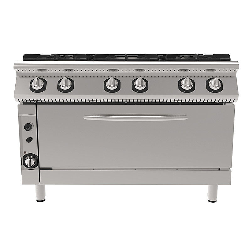 İnoksan 9KG33F 1.5 Modül 6 Gözlü Kuzine, 120x92x91.3 cm, Gazlı - İnoksan