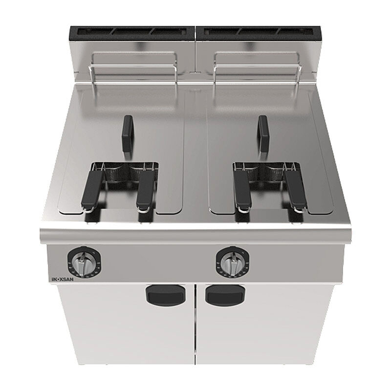 İnoksan INO-7FG20 700 Seri Dolaplı Fritöz, 14+14 L, Gazlı - İnoksan