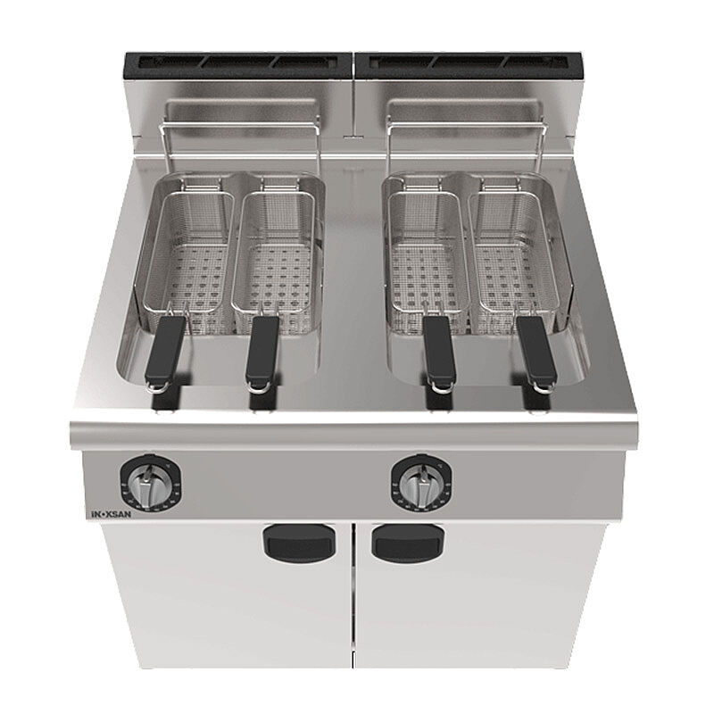İnoksan INO-7FG20 700 Seri Dolaplı Fritöz, 14+14 L, Gazlı - İnoksan