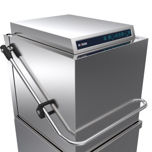 İnoksan INO-BYM102T شاشة عرض رقمية من النوع المقصلة لغسل الأطباق، سعة الغسيل 1080 طبق/ساعة، مضخة تصريف ومضخة مساعد الشطف - 4