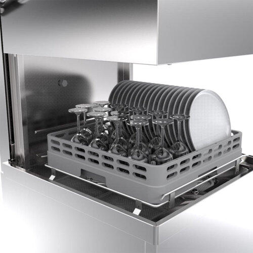 İnoksan INO-BYM102T شاشة عرض رقمية من النوع المقصلة لغسل الأطباق، سعة الغسيل 1080 طبق/ساعة، مضخة تصريف ومضخة مساعد الشطف - 6