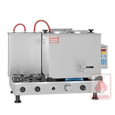 Meşale Inox Çay Kazanı, Akıllı, Full Elektrikli, 2 Demlikli - 1