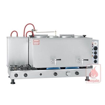 Meşale Inox Turbo Max Çay Kazanı, Full Elektrikli, 4 Demlikli - 1