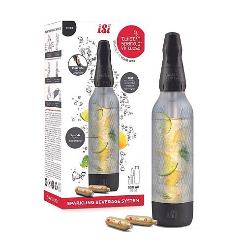 iSi Twist'N Sparkle Virtuoso Soda ve Gazlı İçecek Hazırlama Sistemi, Siyah - 8