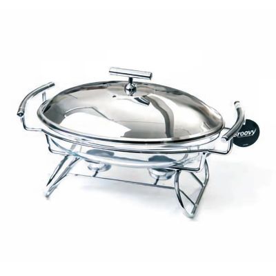 Biradlı GRV-9065 Isıtıcılı Oval Yemek Servis Standı, 2.4 L - 1