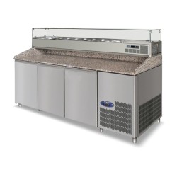 İzmak PRC-152 Set-top Pizza Preparation Table with Cold Display, Electric - İzmak