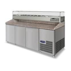 İzmak PRC-200 Set-top Pizza Preparation Table with Cold Display, Electric - İzmak