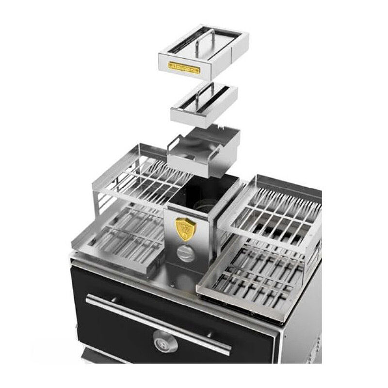 Josper HJX-PRO-M120-W Sıcak Tutma Bölmeli Kömürlü Izgara Fırını - Josper