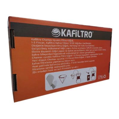 Kafiltro ورق ترشيح شيميكس، 1-3 أكواب، 100 قطعة - Kafiltro
